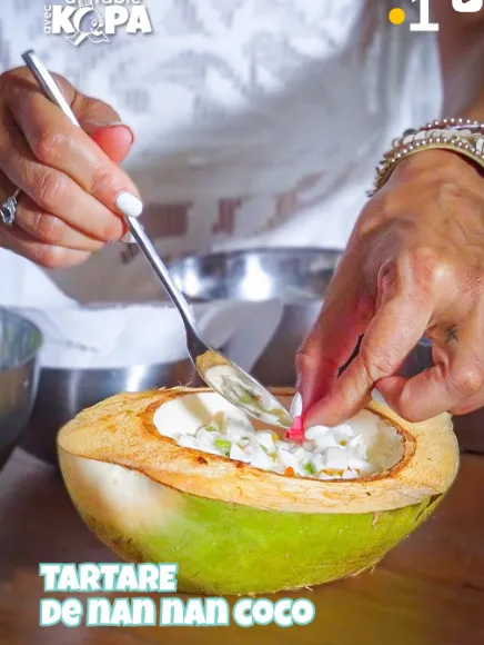 Tartare végétal au nannan de coco