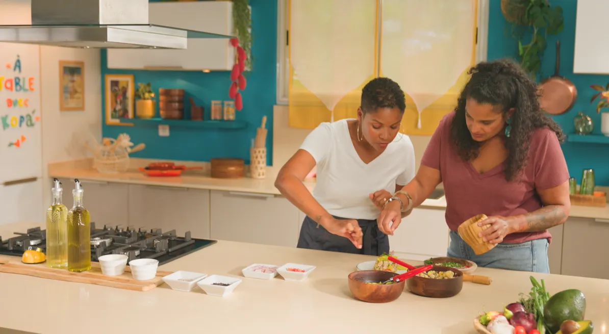 Salade de légumes pays & écrasé d’avocat — photo 1
